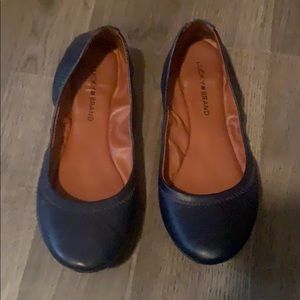 Navy blue flats